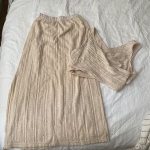 Free people aloha top and skirt set!